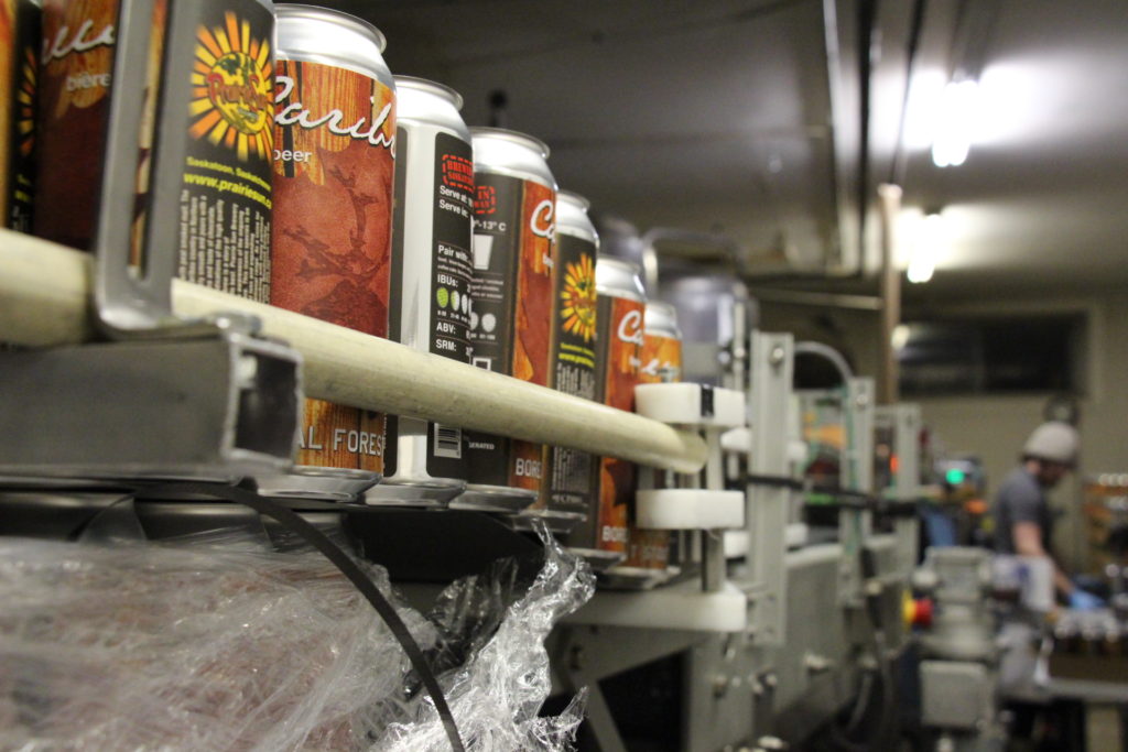 Caribrew beers inside the brewery lab