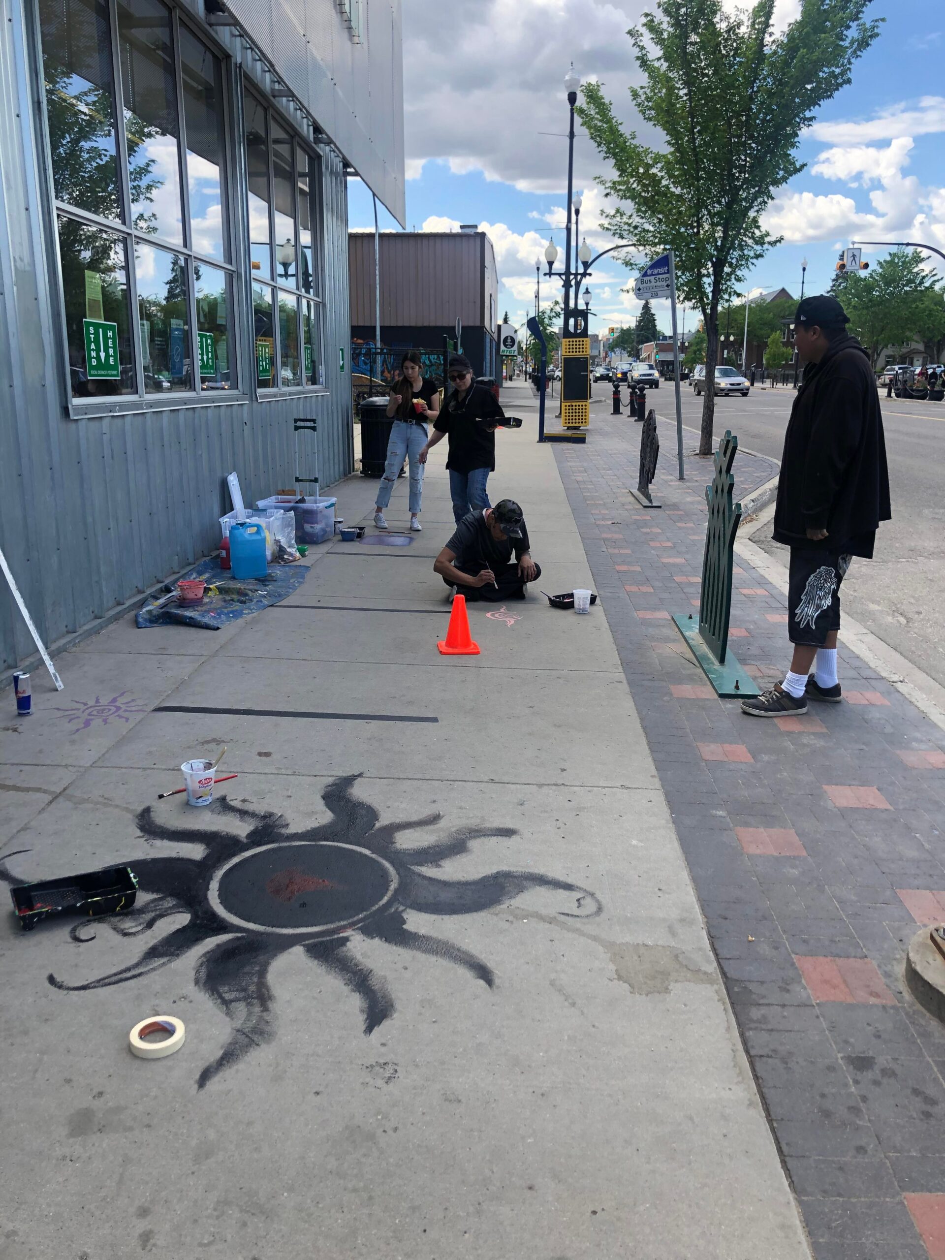 Sidewalk painting