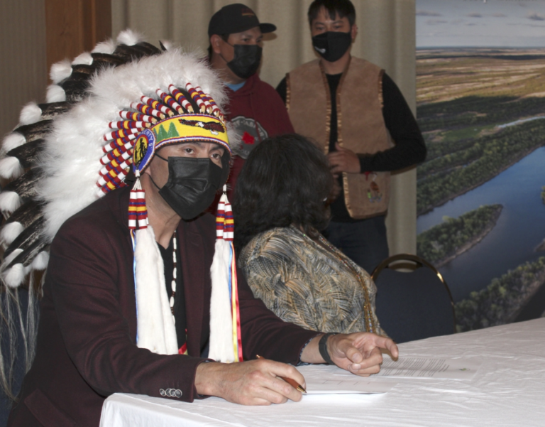 Chief Chaboyer signing declaration